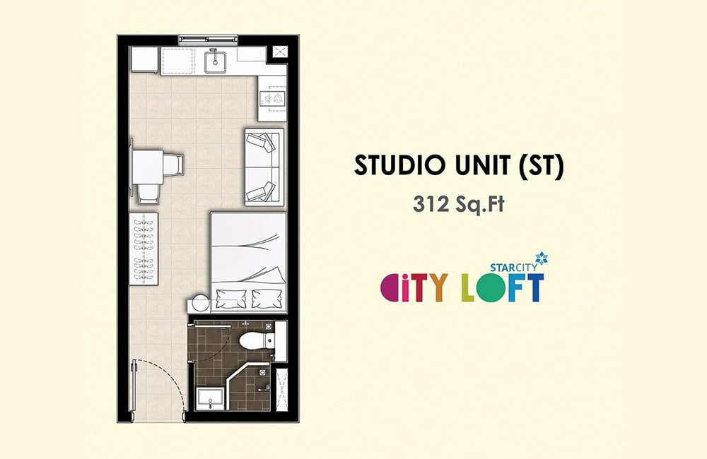 သန်လျှင်မြို့နယ်၊Star Cityအိမ်ယာဝန်းအတွင်းရှိCity Loftအရောင်း